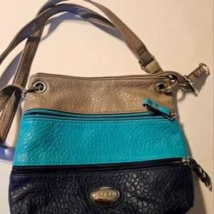 Rosetti purse,  Tan, Black, Turquoise